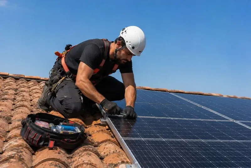 Maintenance et monitoring de panneaux solaires à Marcé